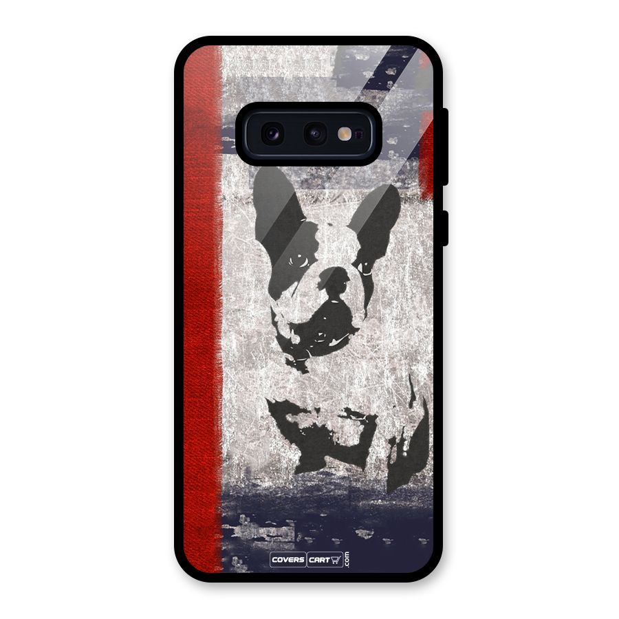 Bull Dog Glass Back Case for Galaxy S10e
