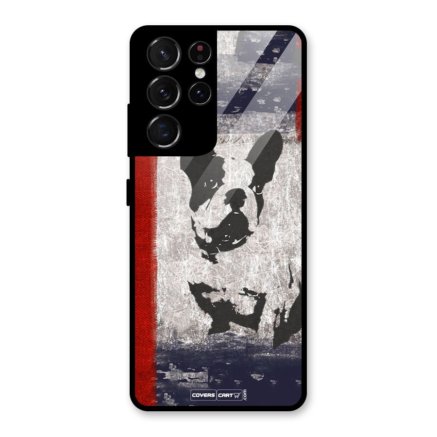 Bull Dog Glass Back Case for Galaxy S21 Ultra 5G