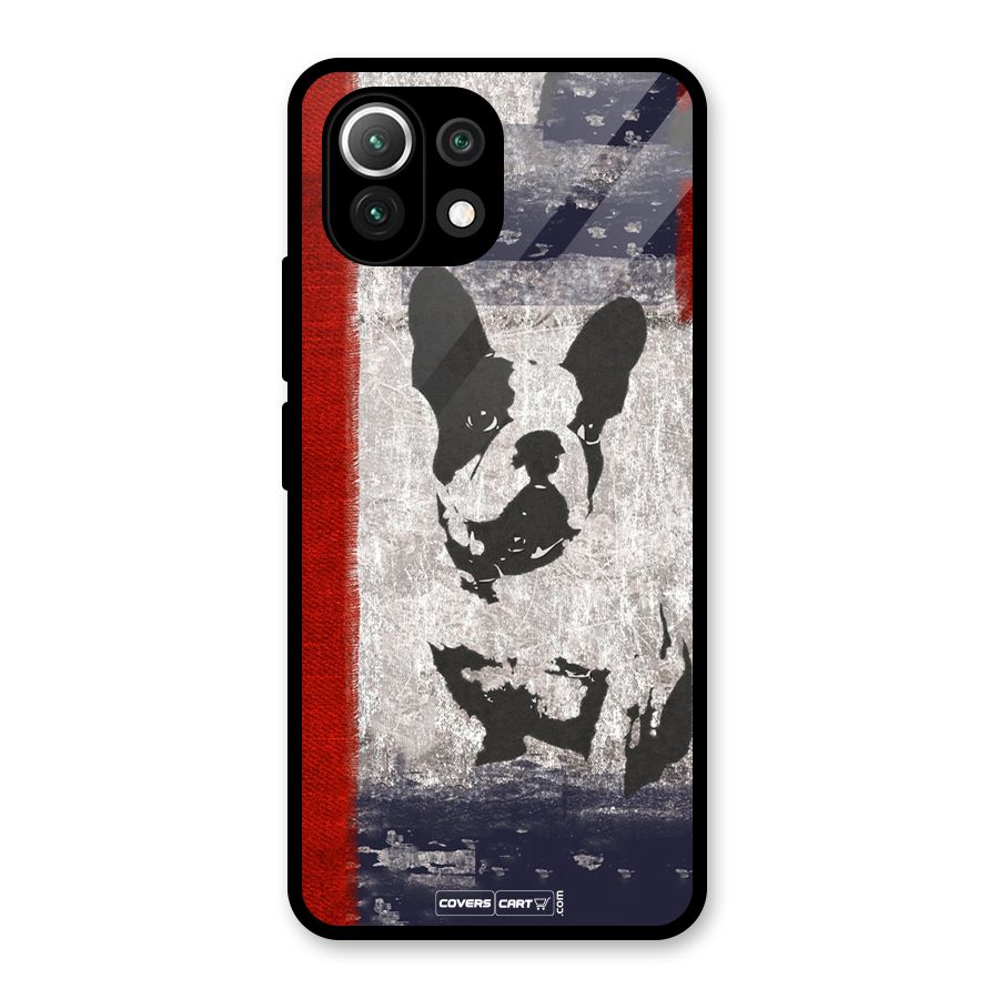 Bull Dog Glass Back Case for Mi 11 Lite
