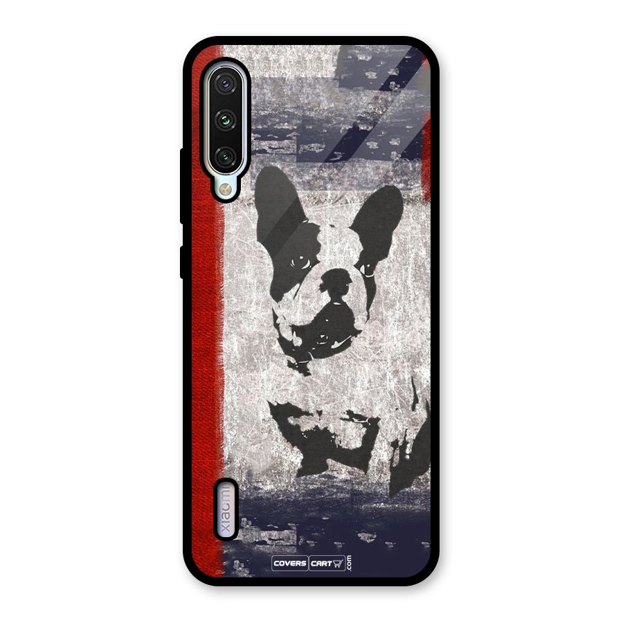 Bull Dog Glass Back Case for Mi A3