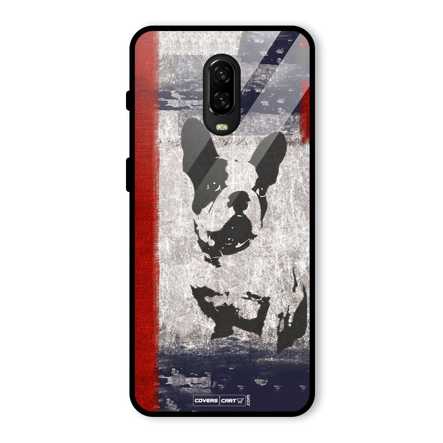 Bull Dog Glass Back Case for OnePlus 6T
