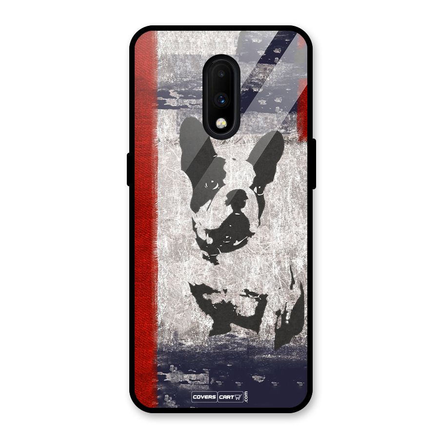 Bull Dog Glass Back Case for OnePlus 7