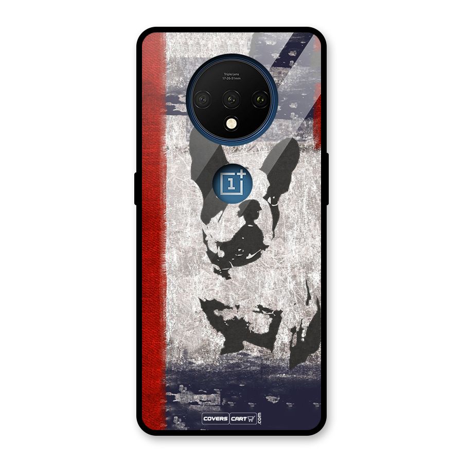 Bull Dog Glass Back Case for OnePlus 7T