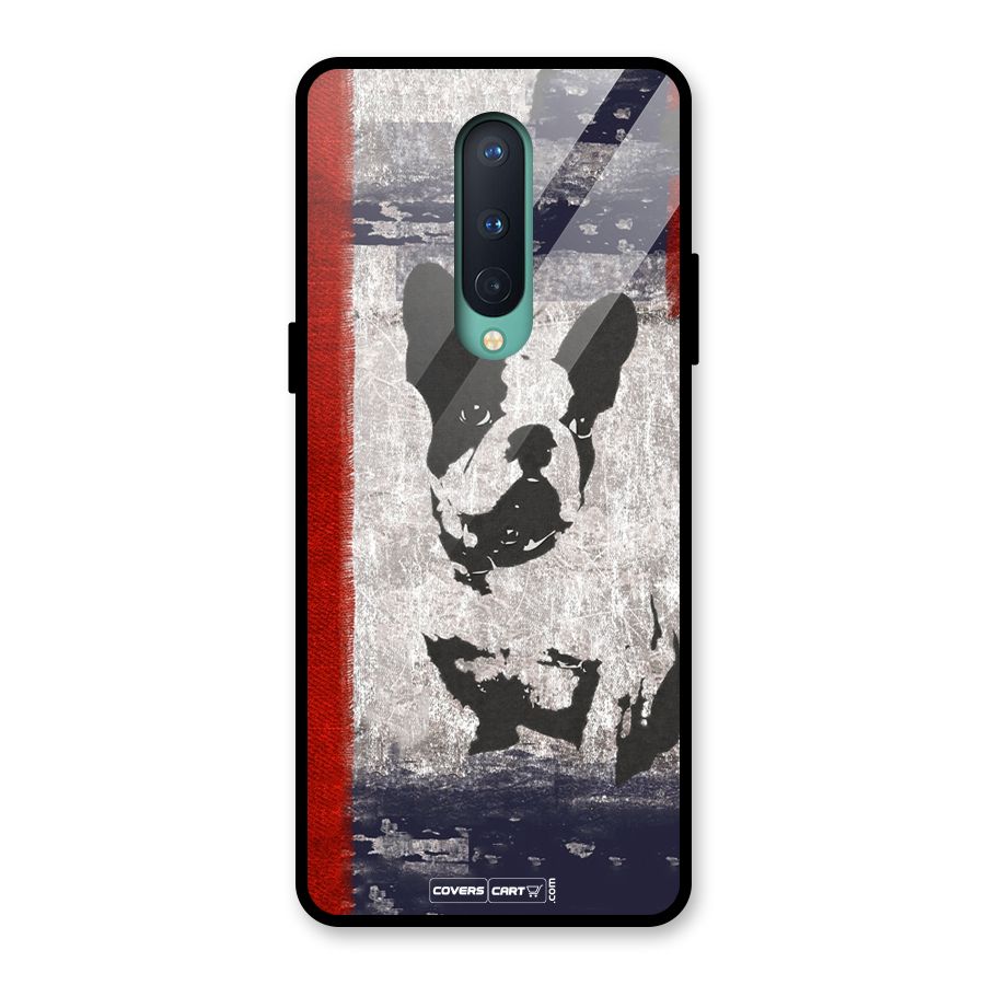 Bull Dog Glass Back Case for OnePlus 8