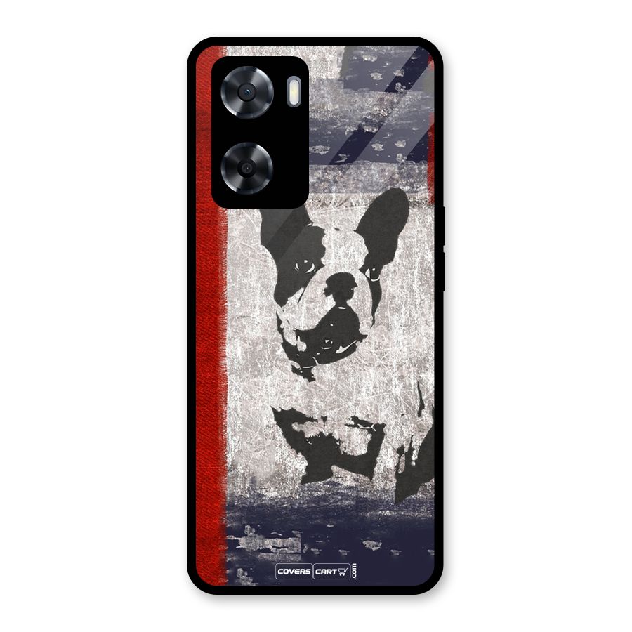 Bull Dog Glass Back Case for Oppo A57 2022