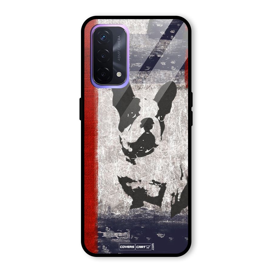Bull Dog Glass Back Case for Oppo A74 5G