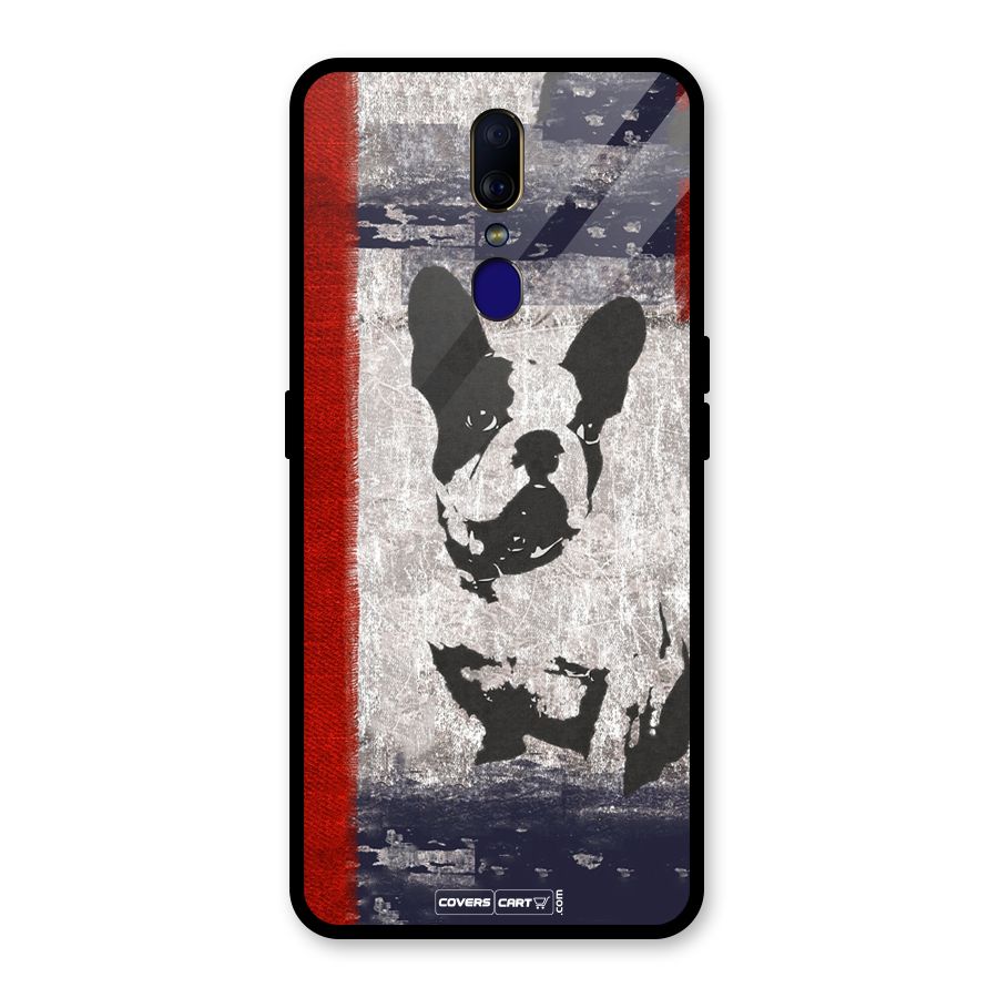 Bull Dog Glass Back Case for Oppo F11