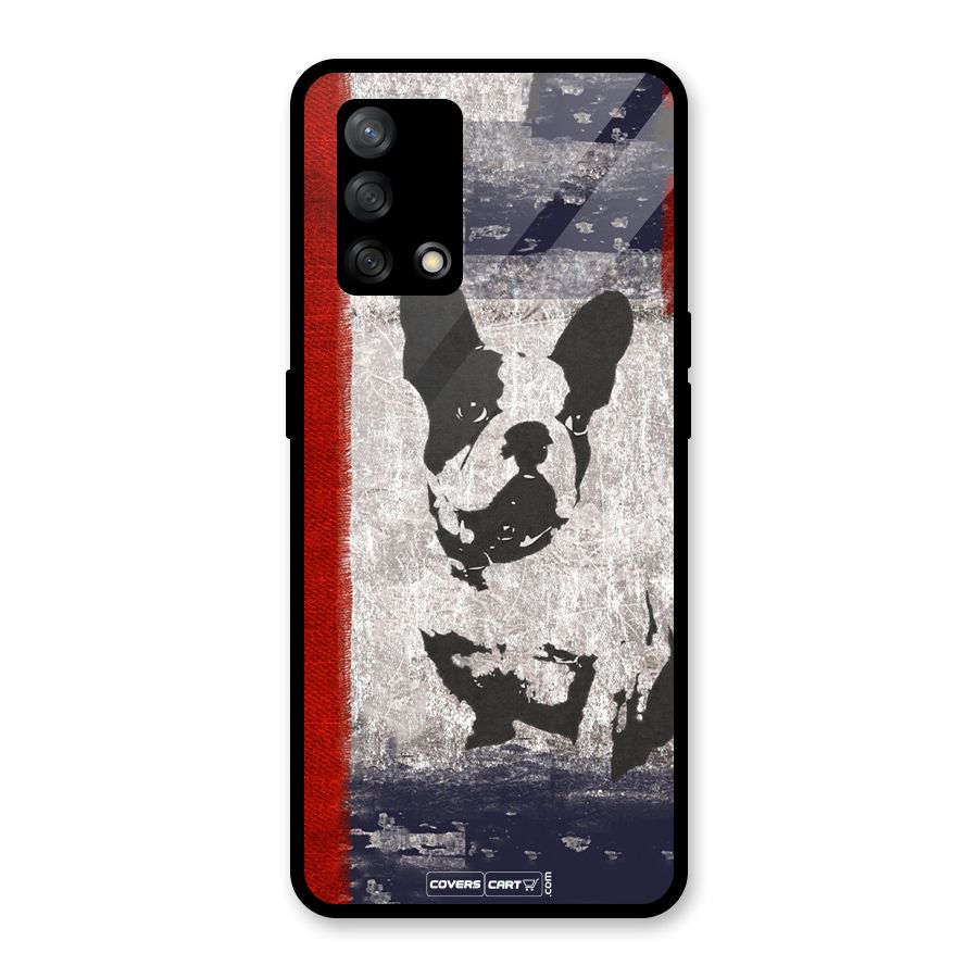 Bull Dog Glass Back Case for Oppo F19