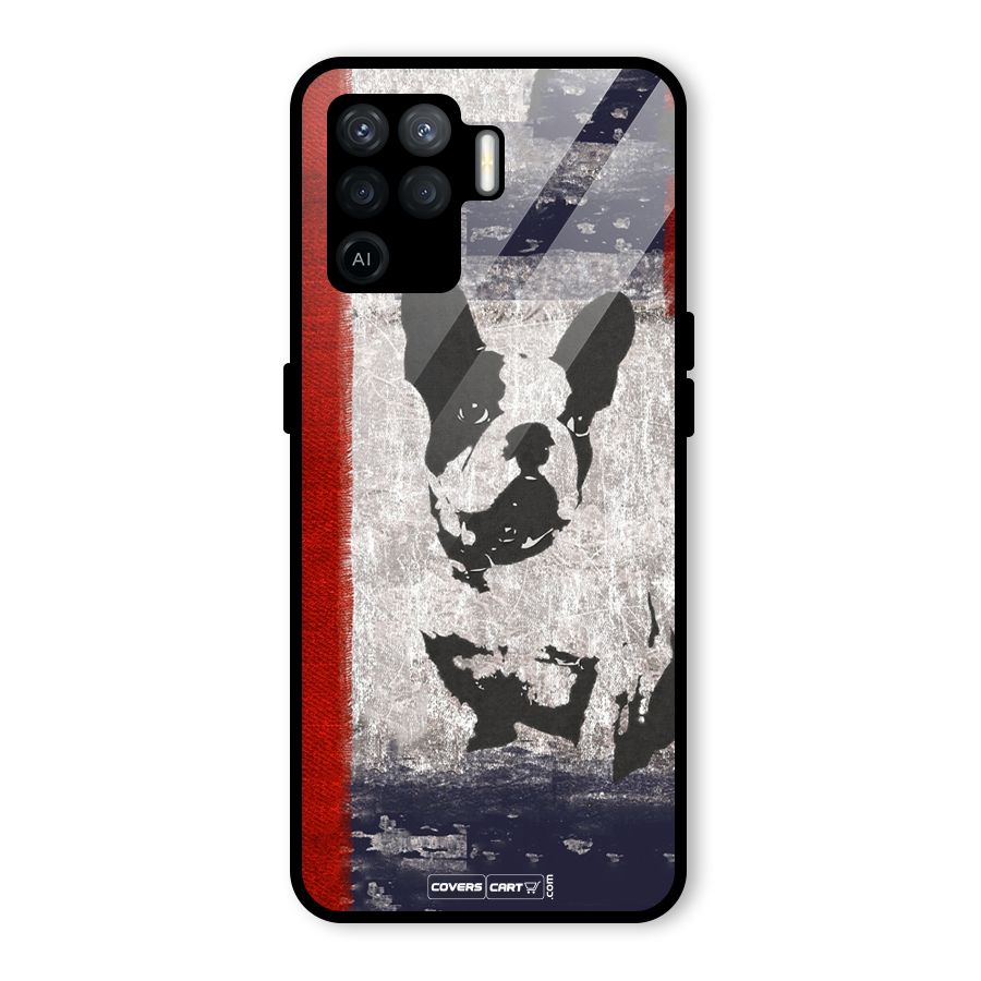 Bull Dog Glass Back Case for Oppo F19 Pro