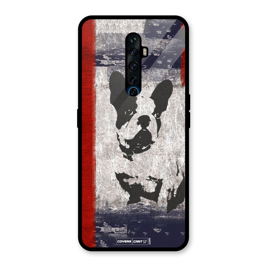 Bull Dog Glass Back Case for Oppo Reno2 F
