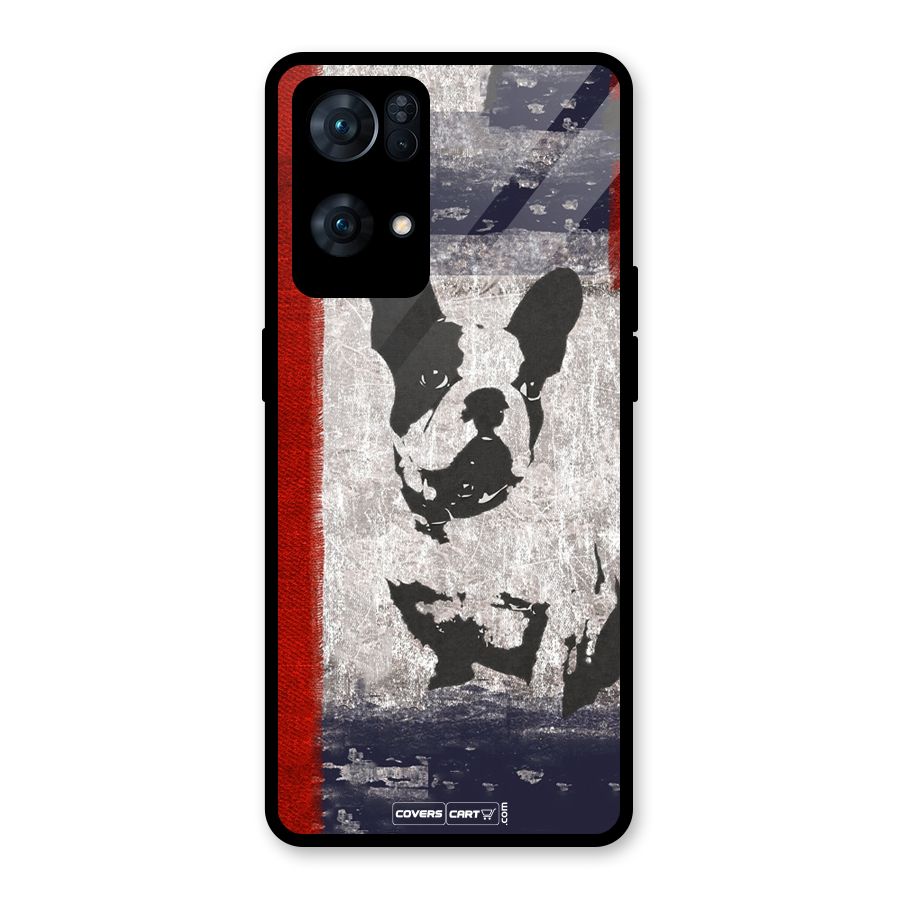 Bull Dog Glass Back Case for Oppo Reno7 Pro 5G