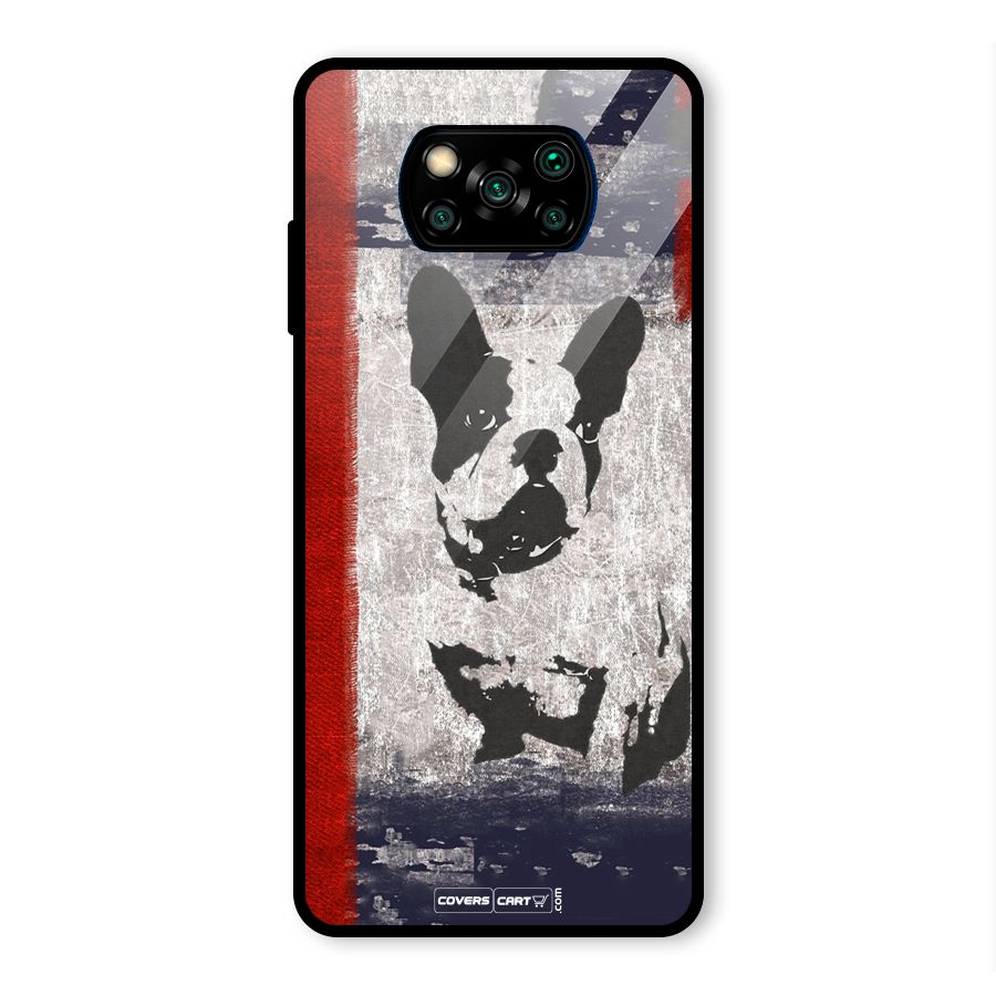 Bull Dog Glass Back Case for Poco X3 Pro