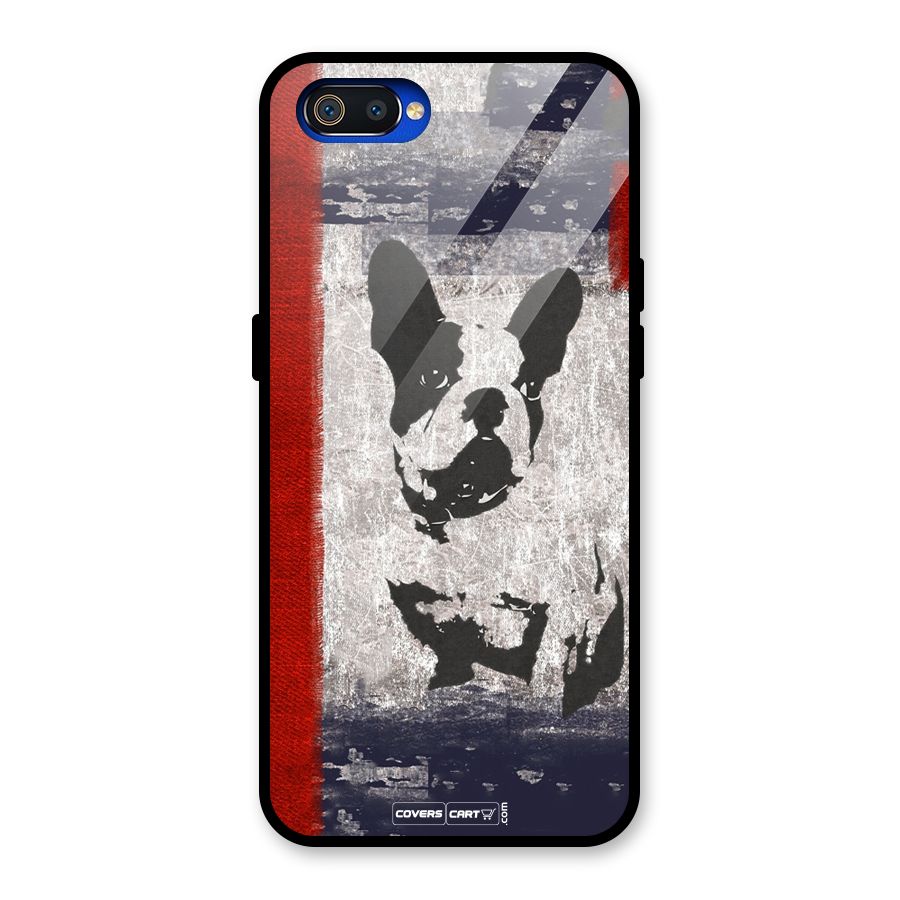 Bull Dog Glass Back Case for Realme C2