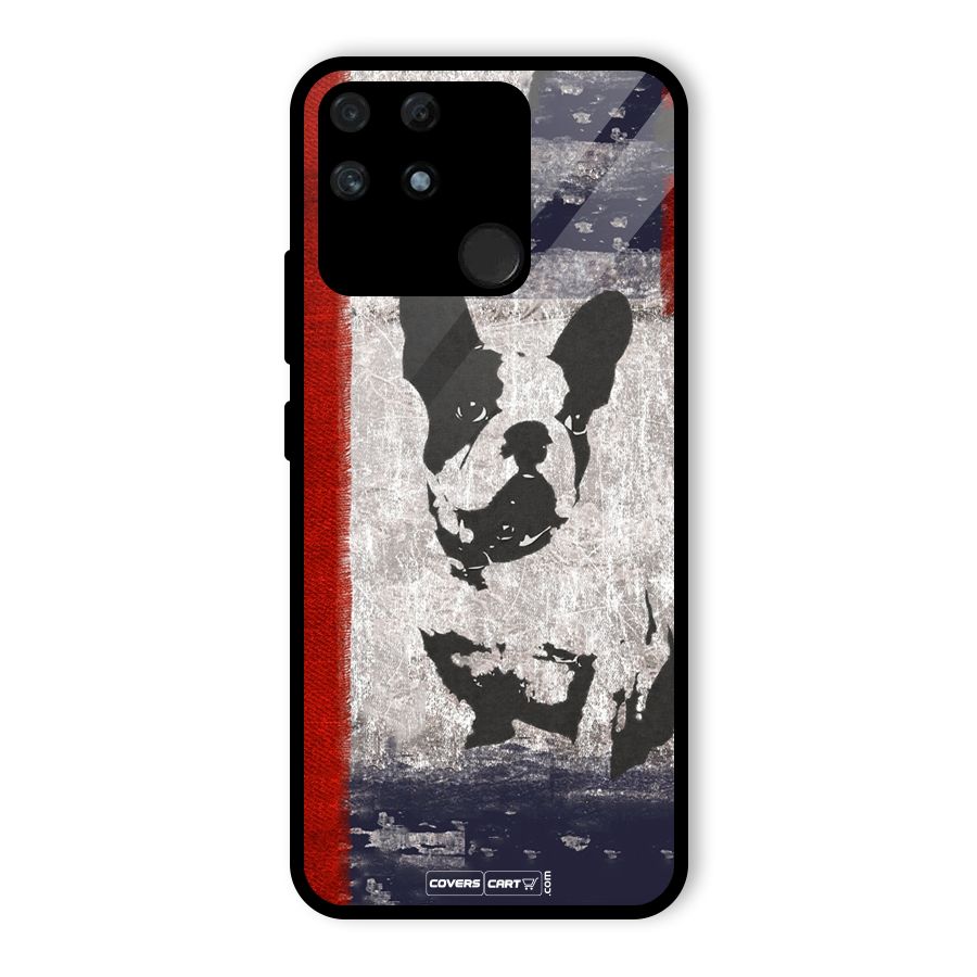 Bull Dog Glass Back Case for Realme Narzo 50A