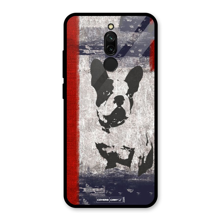 Bull Dog Glass Back Case for Redmi 8