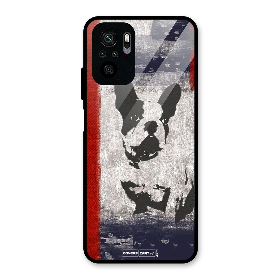 Bull Dog Glass Back Case for Redmi Note 10S