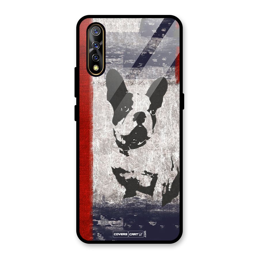 Bull Dog Glass Back Case for Vivo S1