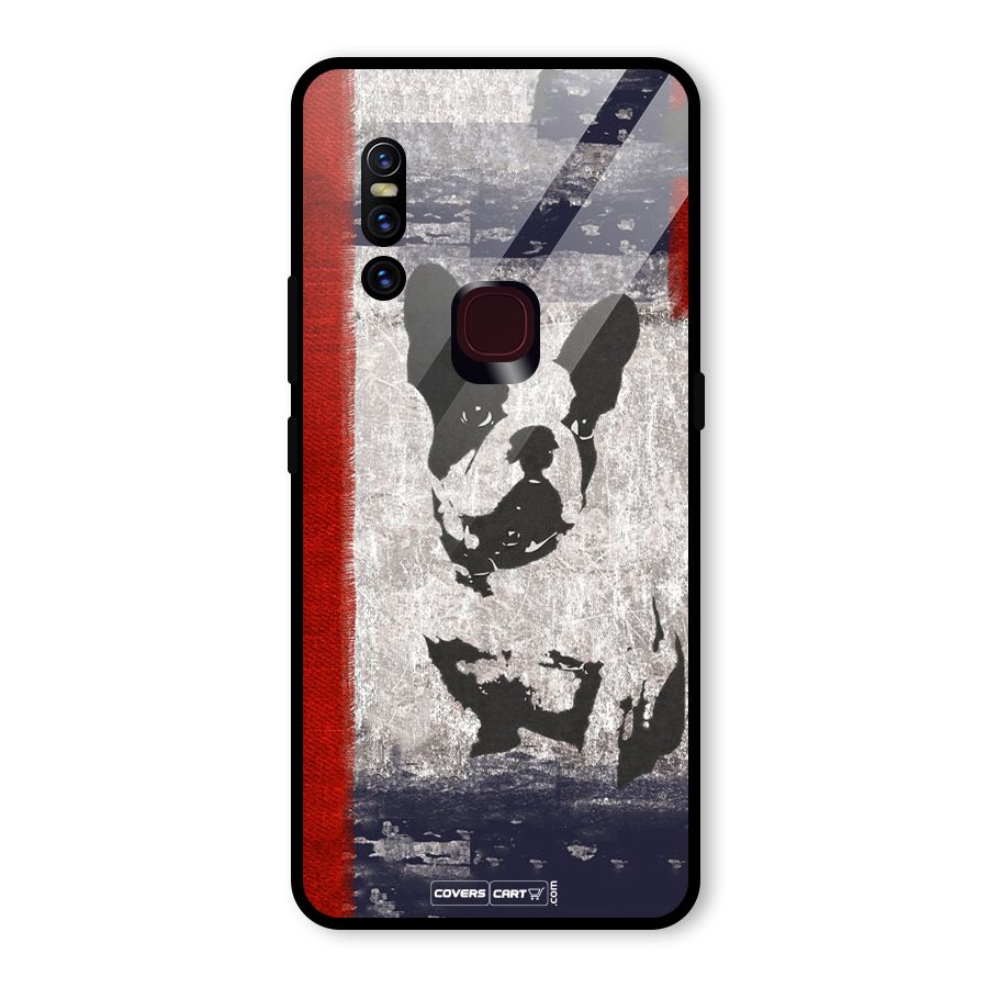 Bull Dog Glass Back Case for Vivo V15