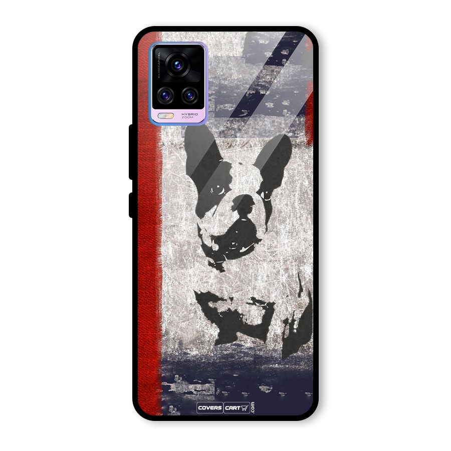 Bull Dog Glass Back Case for Vivo V20 Pro