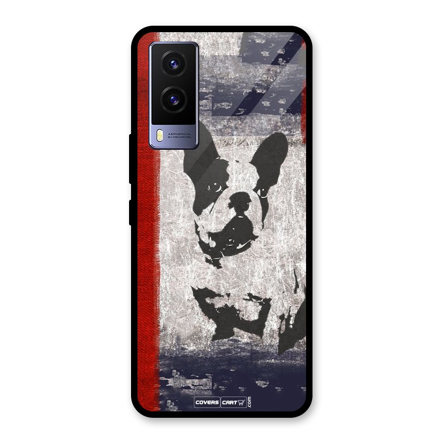 Bull Dog Glass Back Case for Vivo V21e 5G