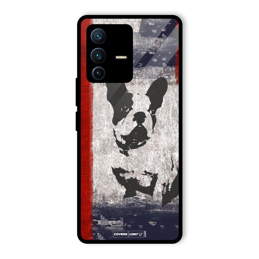 Bull Dog Glass Back Case for Vivo V23 Pro