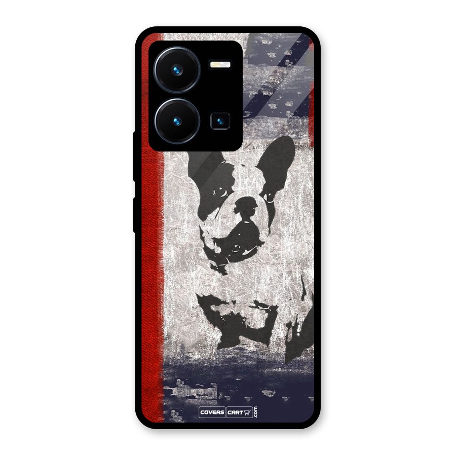 Bull Dog Glass Back Case for Vivo Y35