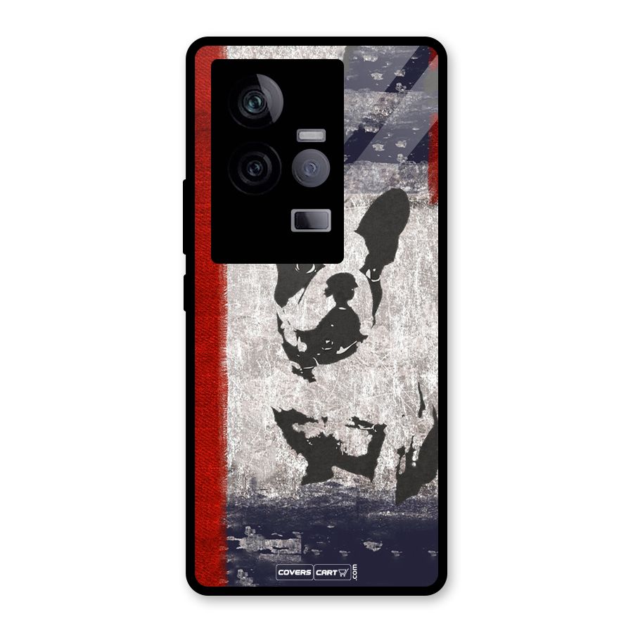 Bull Dog Glass Back Case for Vivo iQOO 11 5G