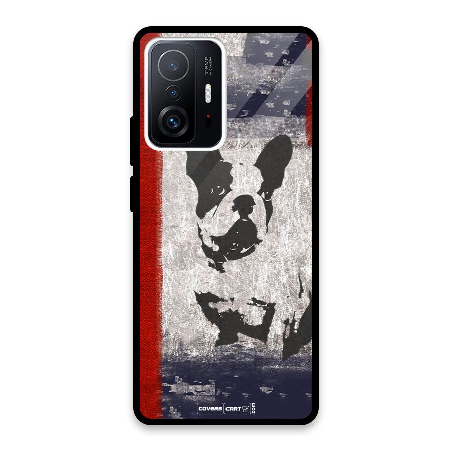 Bull Dog Glass Back Case for Xiaomi 11T Pro