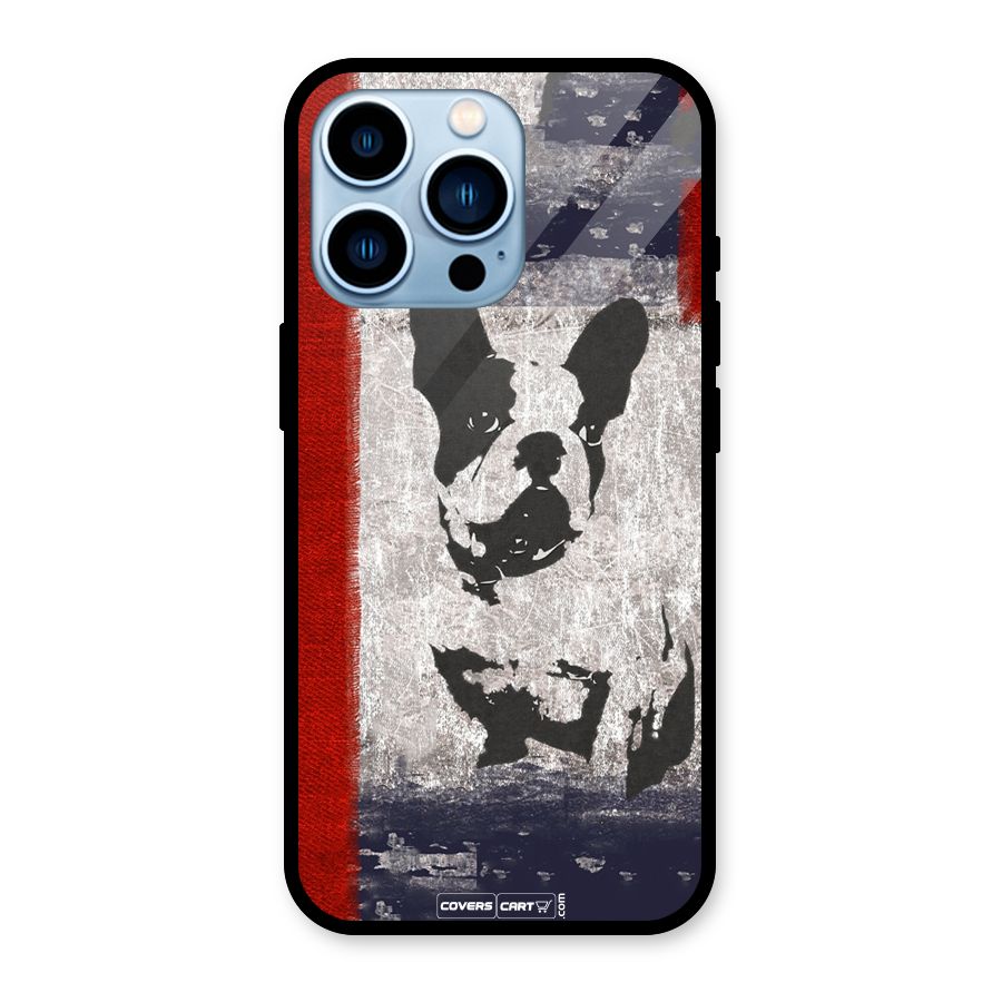 Bull Dog Glass Back Case for iPhone 13 Pro