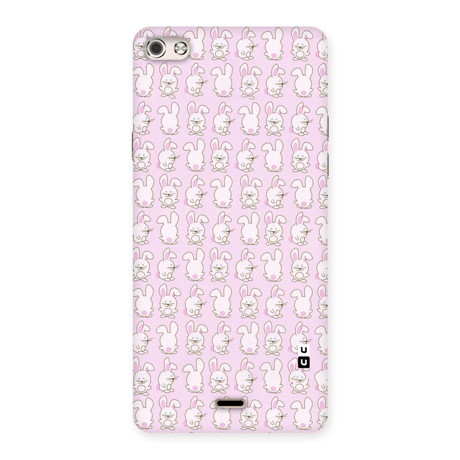 Bunny Cute Back Case for Micromax Canvas Silver 5