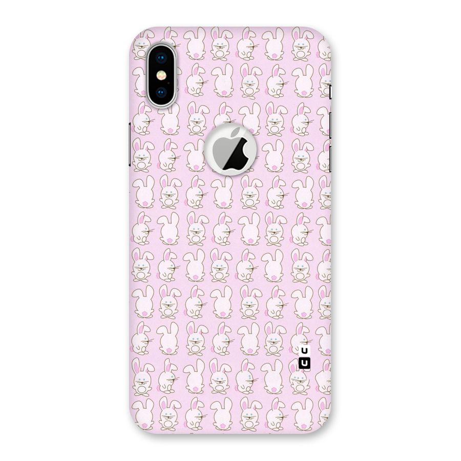 Bunny Cute Back Case for iPhone X Logo Cut