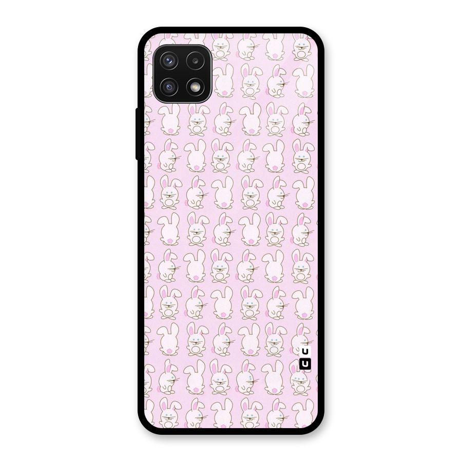 Bunny Cute Glass Back Case for Galaxy A22 5G