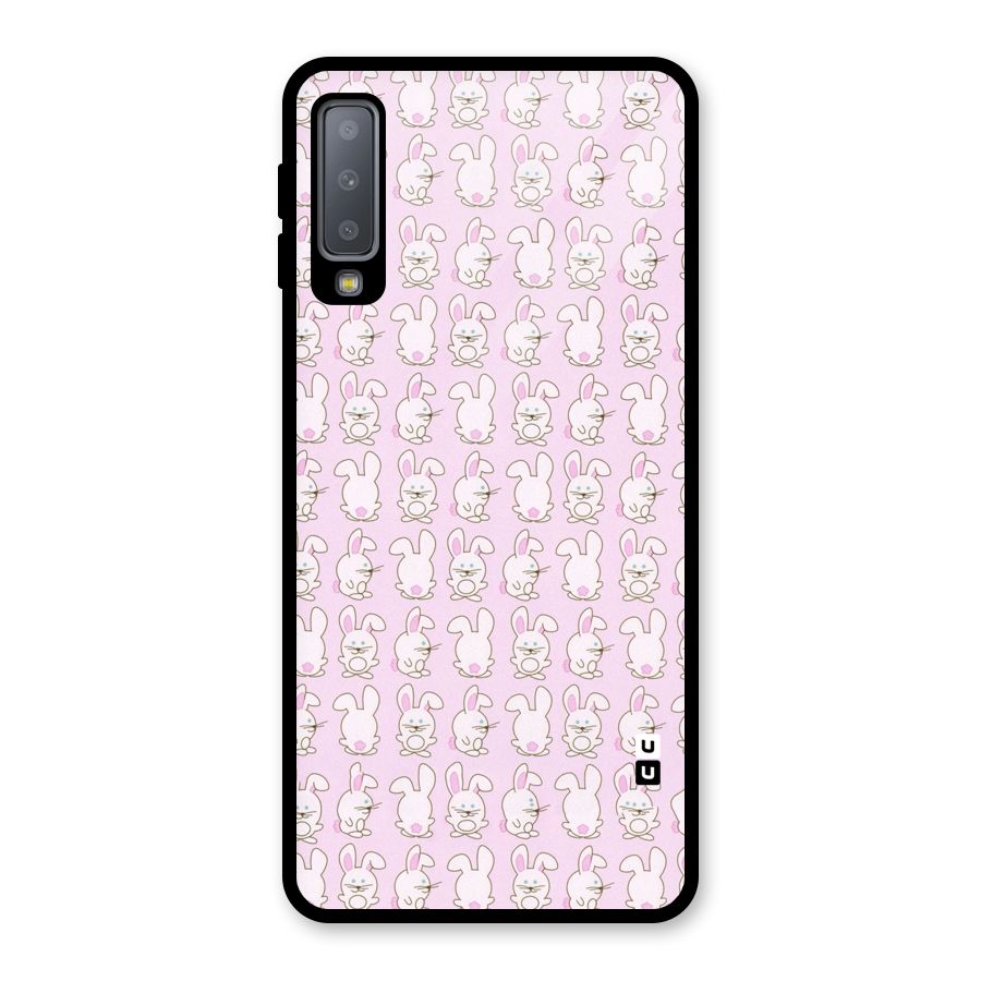 Bunny Cute Glass Back Case for Galaxy A7 (2018)