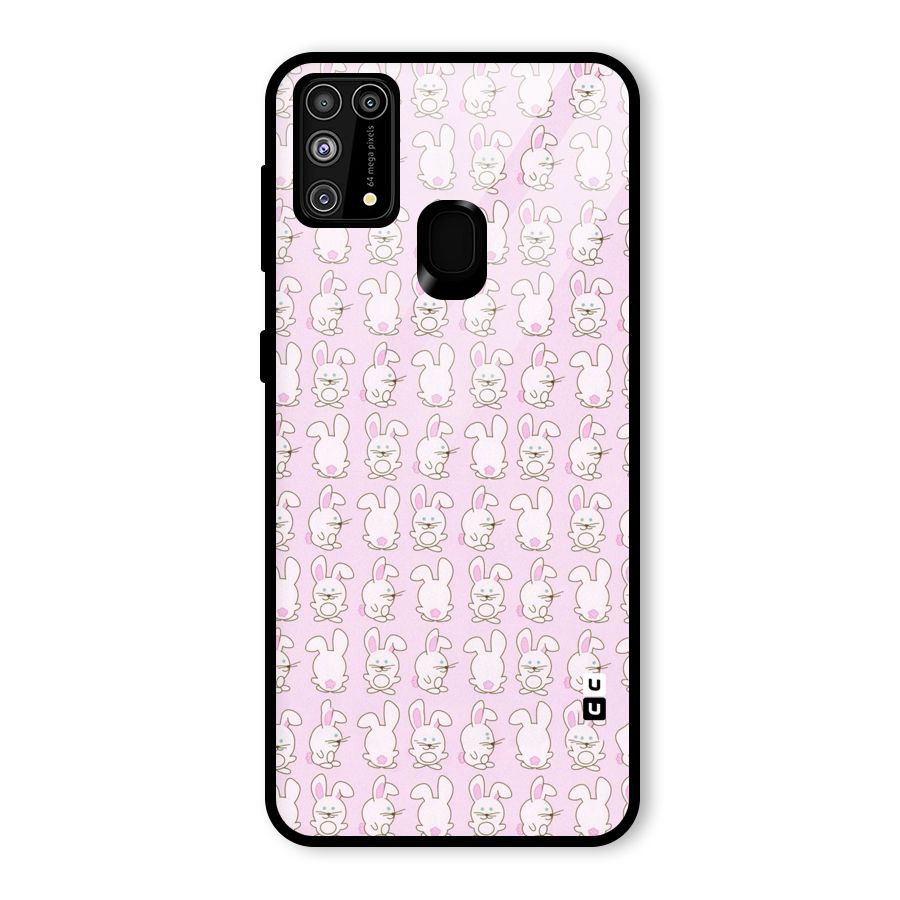 Bunny Cute Glass Back Case for Galaxy F41
