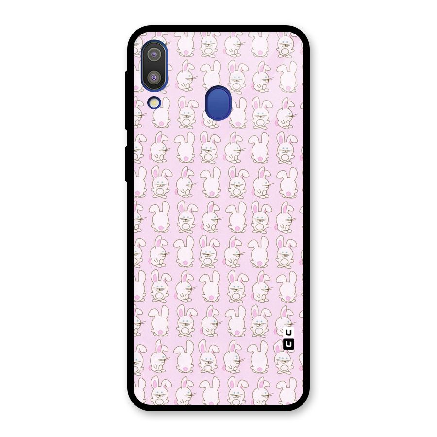 Bunny Cute Glass Back Case for Galaxy M20