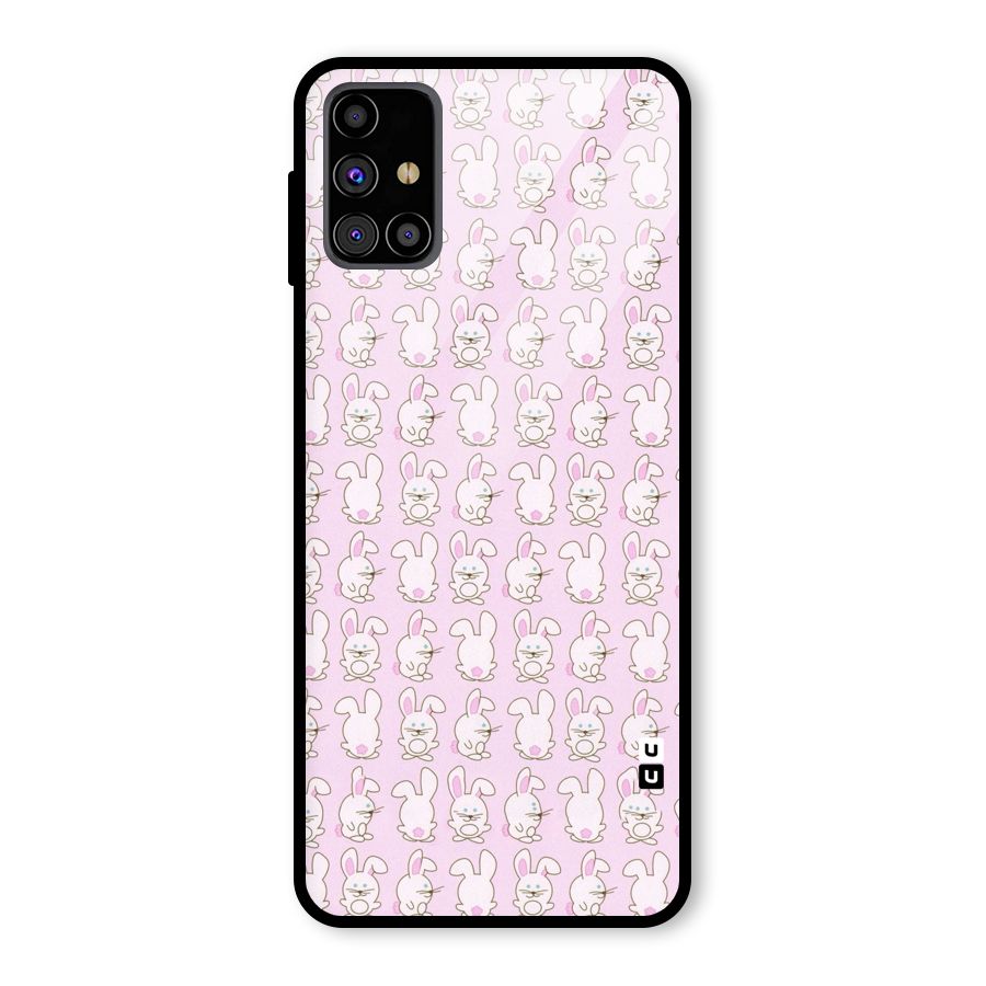 Bunny Cute Glass Back Case for Galaxy M31s