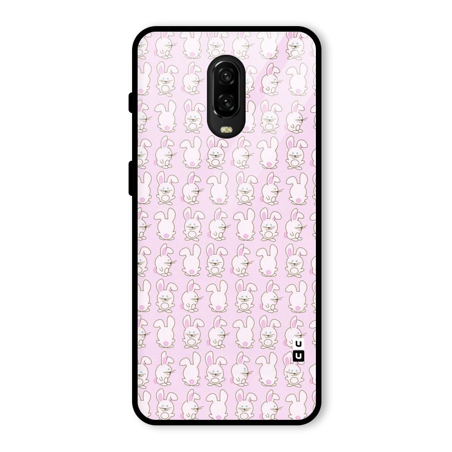 Bunny Cute Glass Back Case for OnePlus 6T