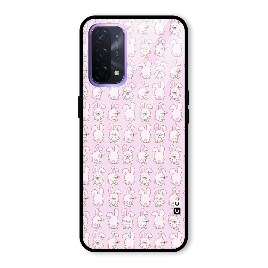 Bunny Cute Glass Back Case for Oppo A74 5G