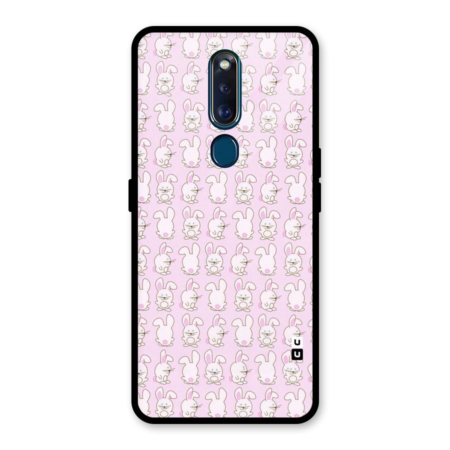 Bunny Cute Glass Back Case for Oppo F11 Pro