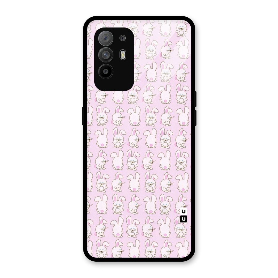 Bunny Cute Glass Back Case for Oppo F19 Pro Plus 5G