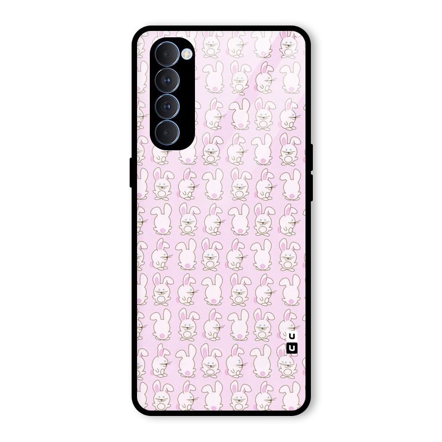 Bunny Cute Glass Back Case for Oppo Reno4 Pro