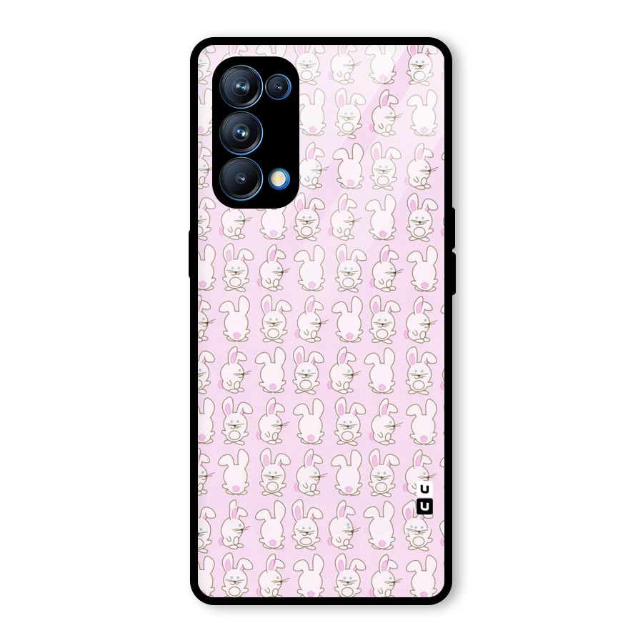 Bunny Cute Glass Back Case for Oppo Reno5 Pro 5G