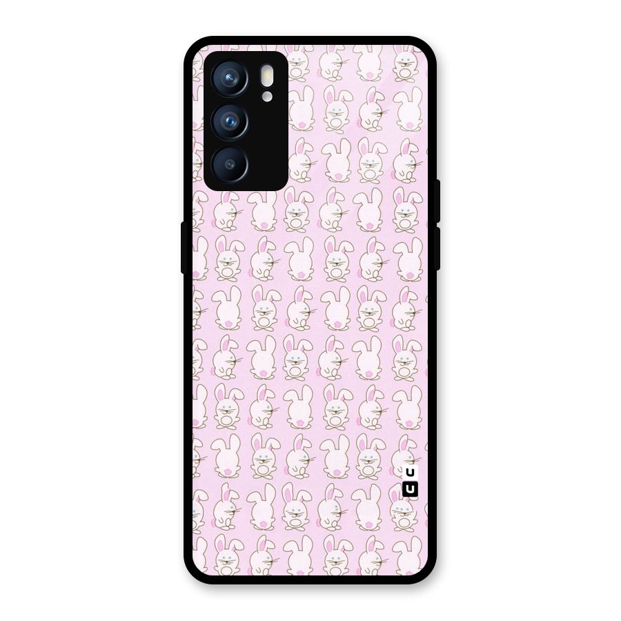 Bunny Cute Glass Back Case for Oppo Reno6 5G