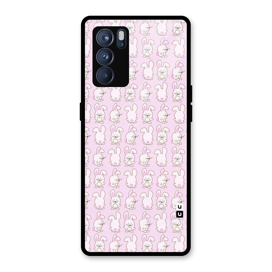 Bunny Cute Glass Back Case for Oppo Reno6 Pro 5G