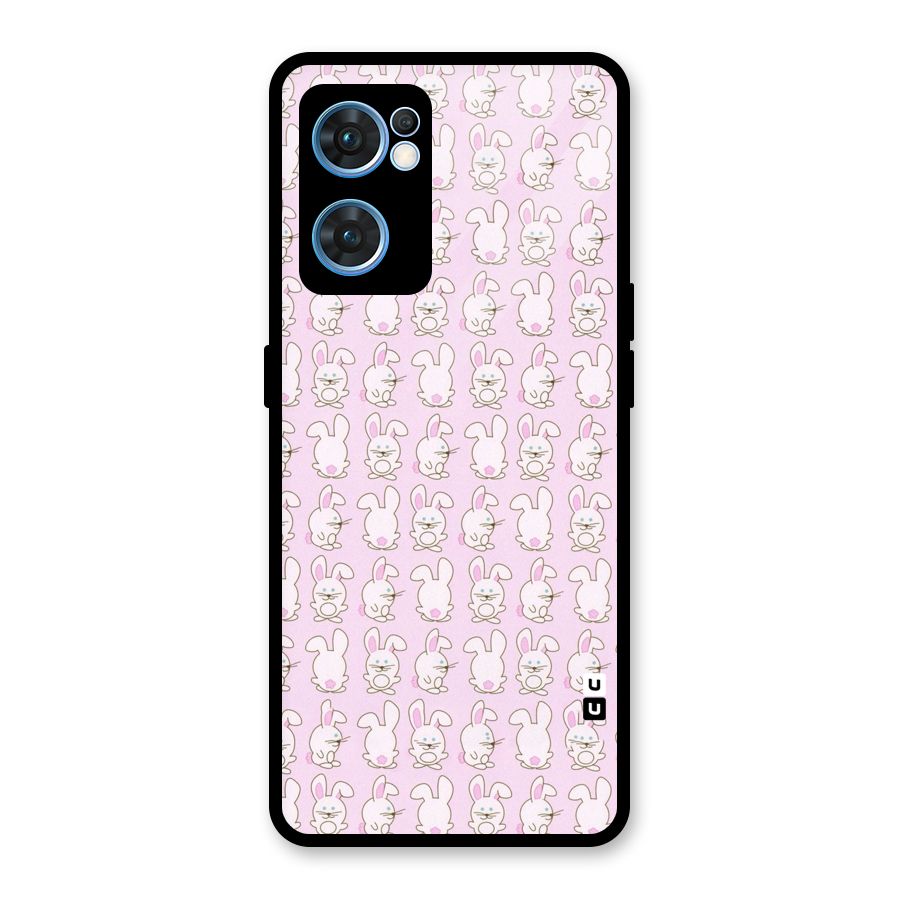 Bunny Cute Glass Back Case for Oppo Reno7 5G
