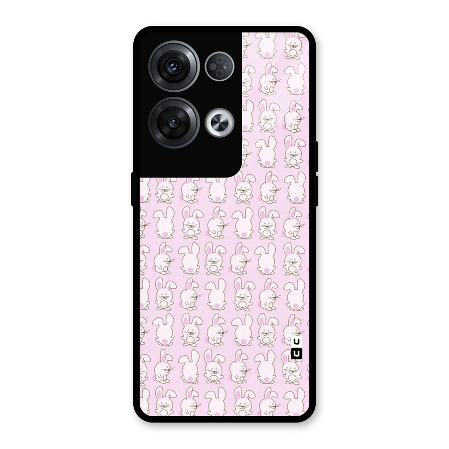 Bunny Cute Glass Back Case for Oppo Reno8 Pro 5G