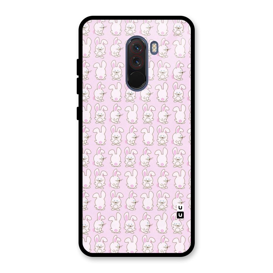 Bunny Cute Glass Back Case for Poco F1