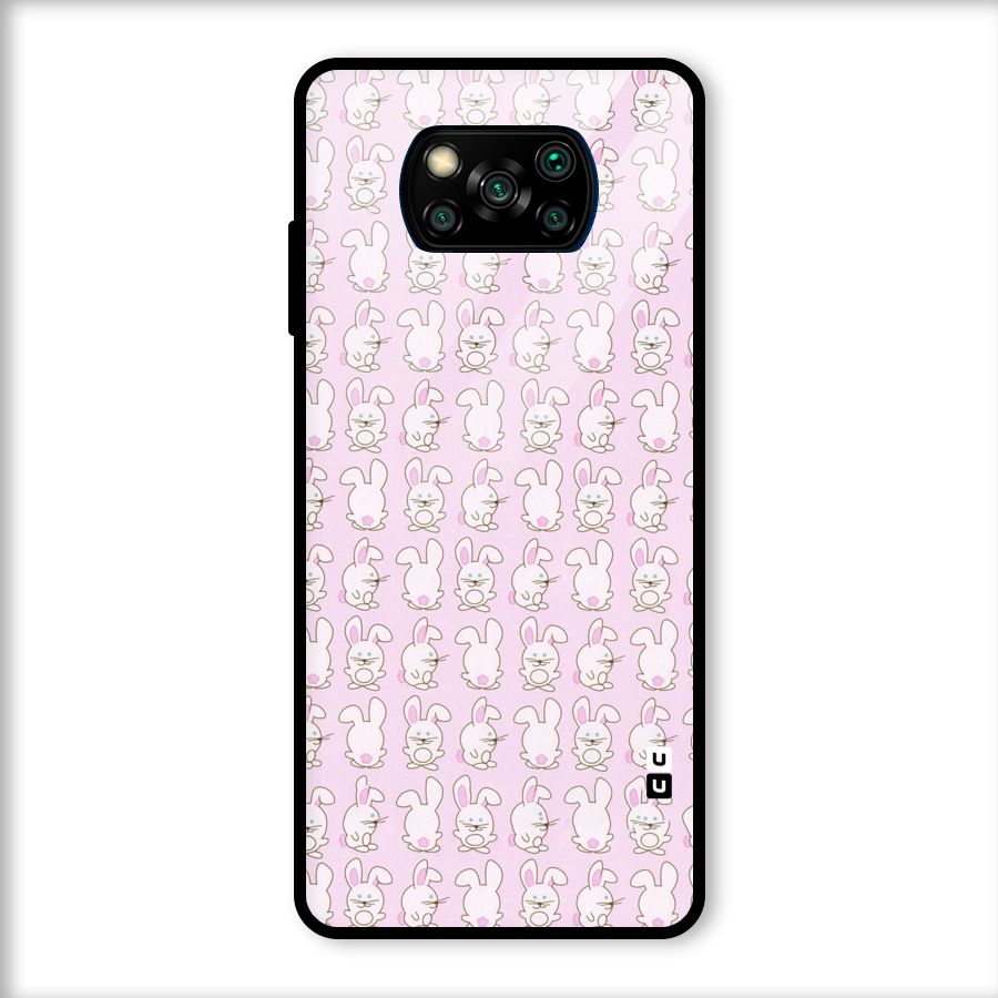 Bunny Cute Glass Back Case for Poco X3