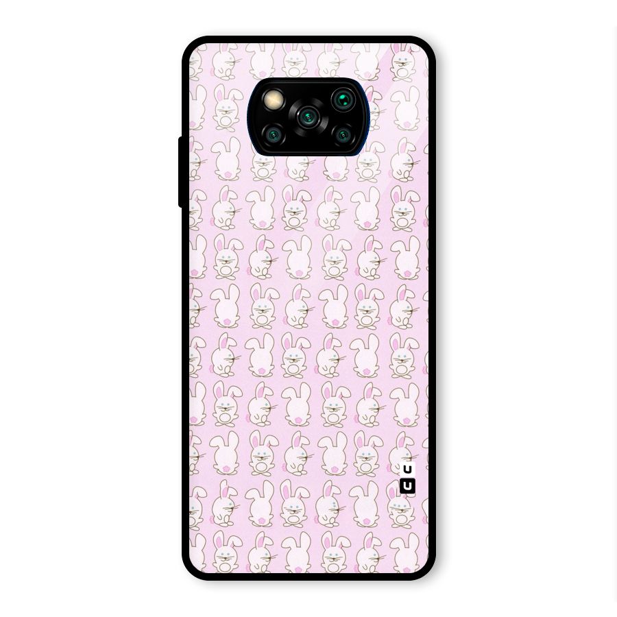 Bunny Cute Glass Back Case for Poco X3 Pro