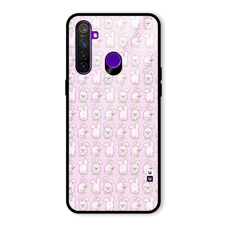 Bunny Cute Glass Back Case for Realme 5 Pro